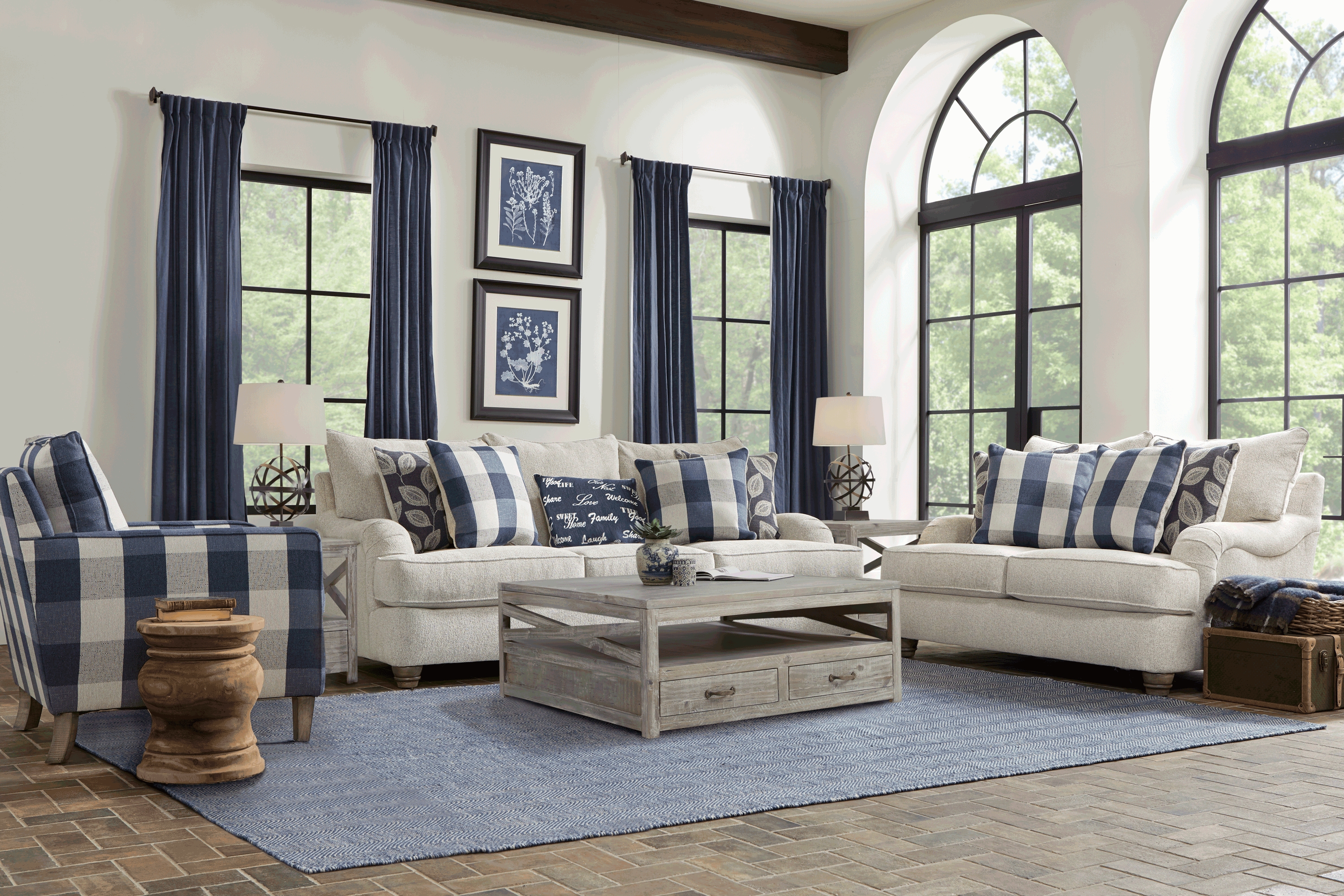 Stonehill Beige 8 Pc Living Room - Thumbnail - Image 1