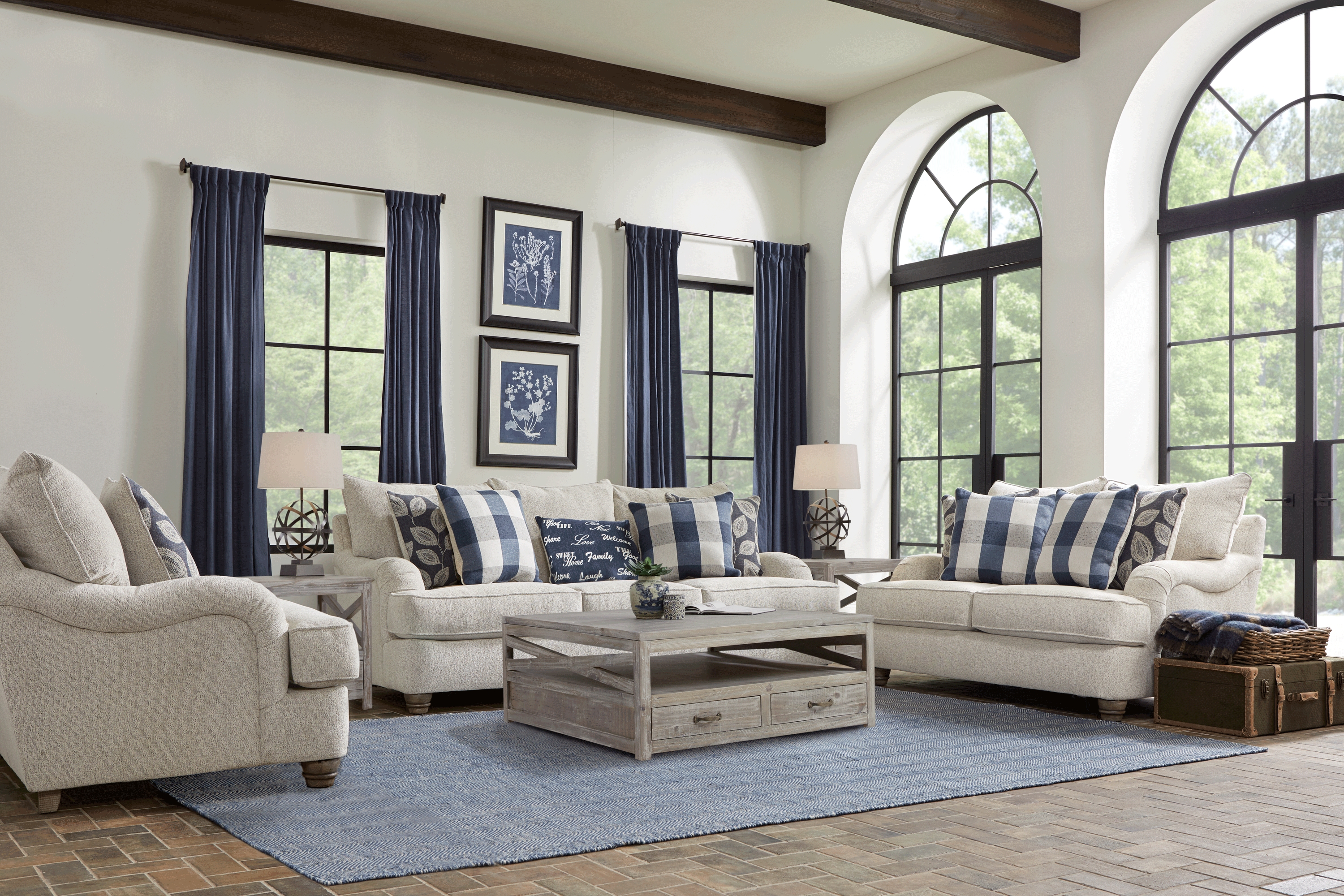 Stonehill Beige 8 Pc Living Room - Thumbnail - Image 1
