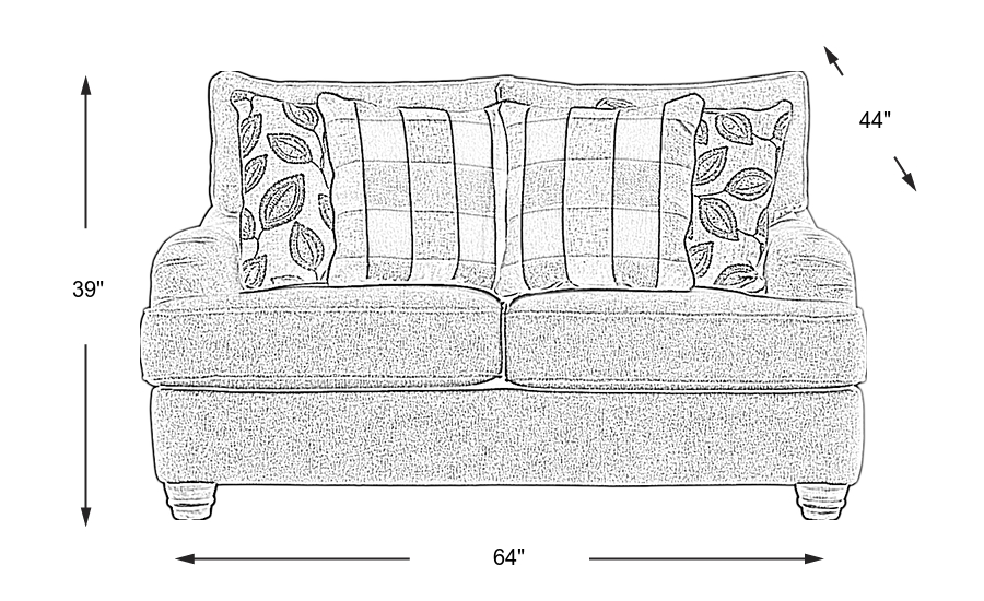 Dimension Image. Please refer to the Dimension Tab on this page for dimension details.