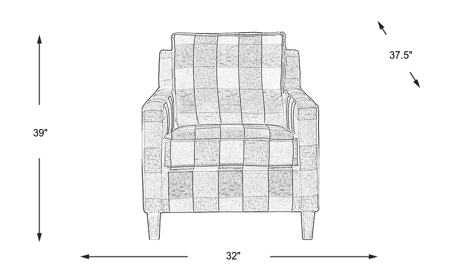 Dimension Image. Please refer to the Dimension Tab on this page for dimension details.