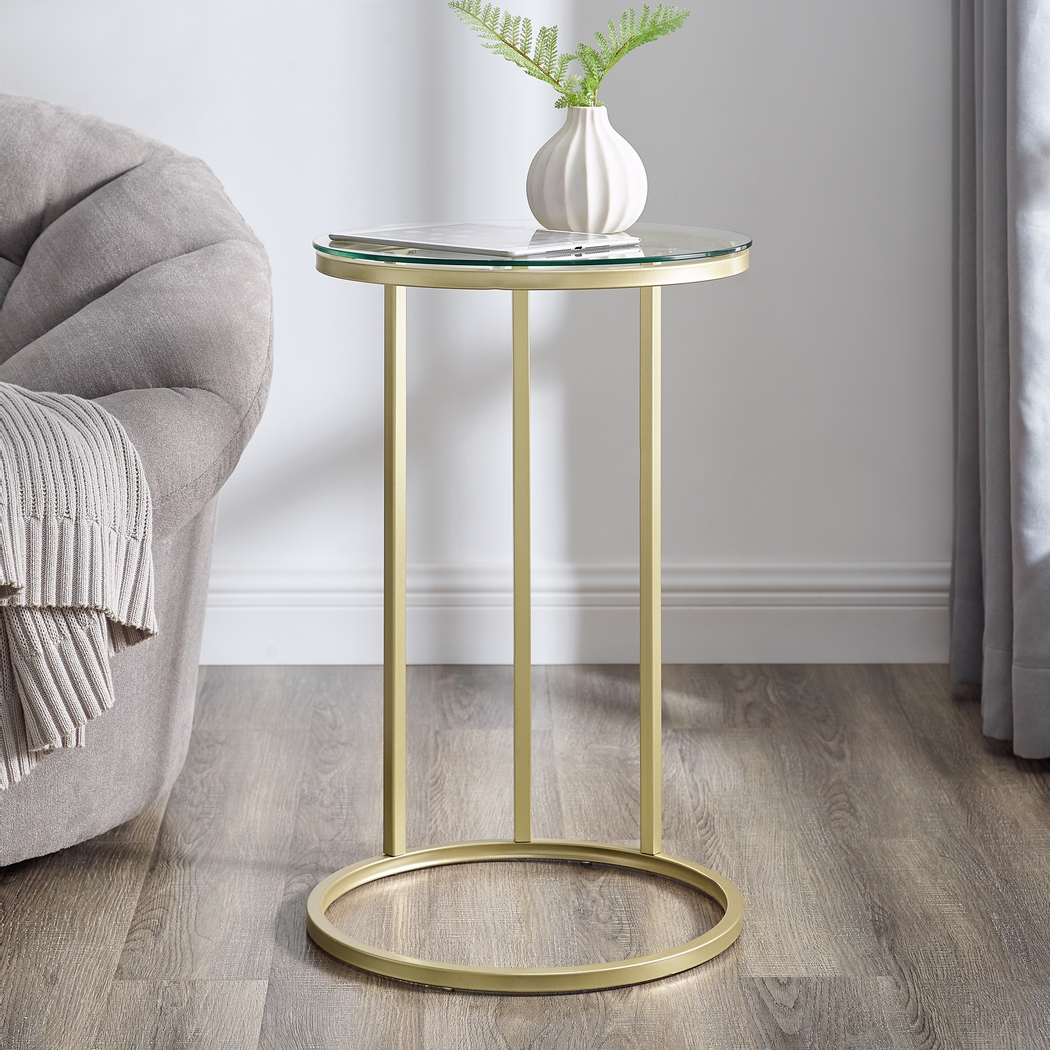 Stoneholm Gold End Table - Thumbnail - Image 4