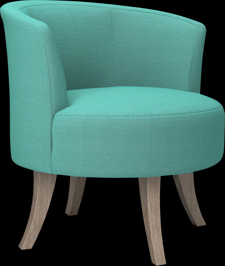 Stoneleigh Aqua Accent Swivel Chair - Thumbnail - Image 1