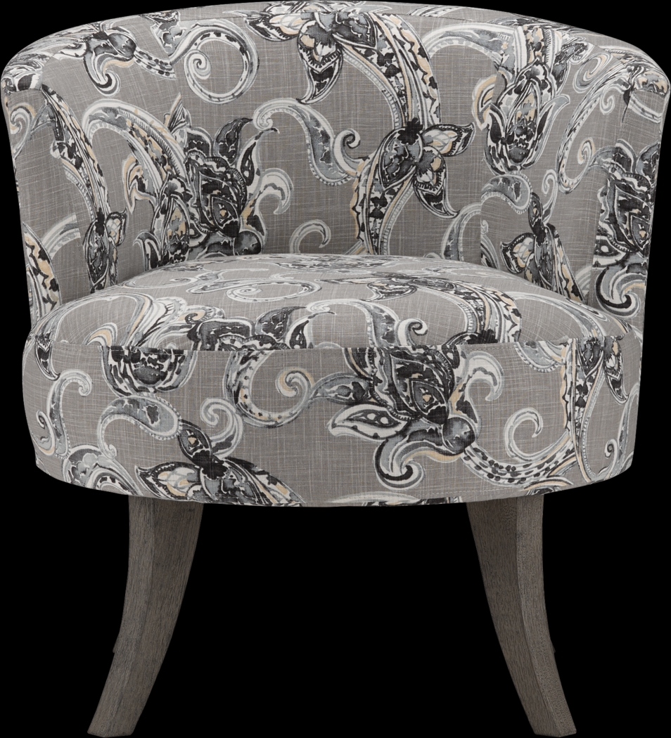 Stoneleigh Dark Gray Accent Swivel Chair - Thumbnail - Image 2