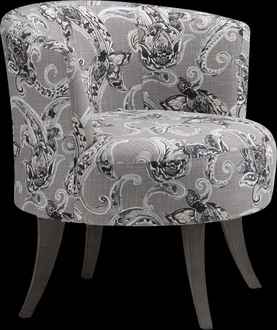 Stoneleigh Dark Gray Accent Swivel Chair - Thumbnail - Image 1