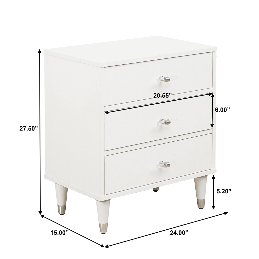 Stonemont White Nightstand - Thumbnail - Image 8