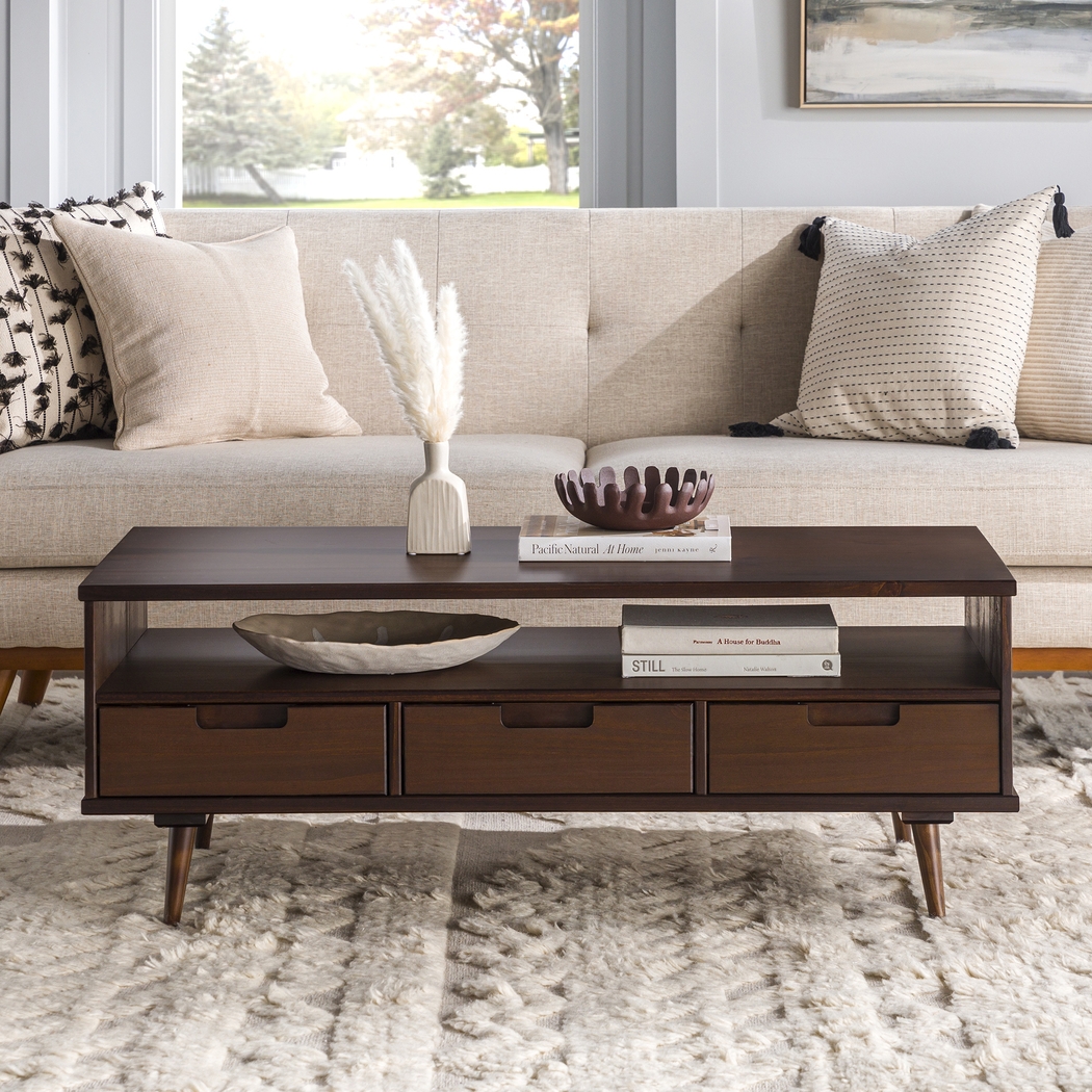 Stonesale Walnut Cocktail Table - Thumbnail - Image 2