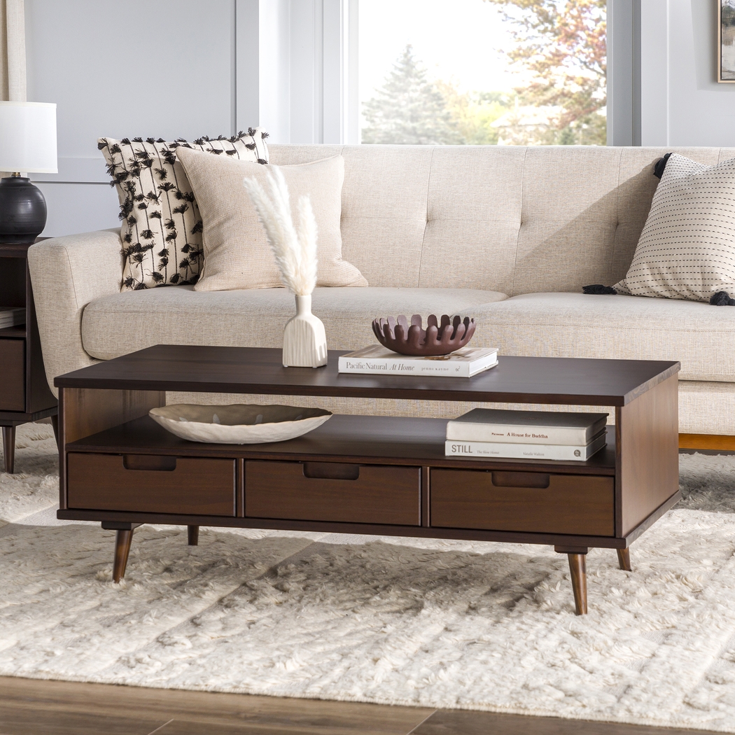 Stonesale Walnut Cocktail Table - Thumbnail - Image 5