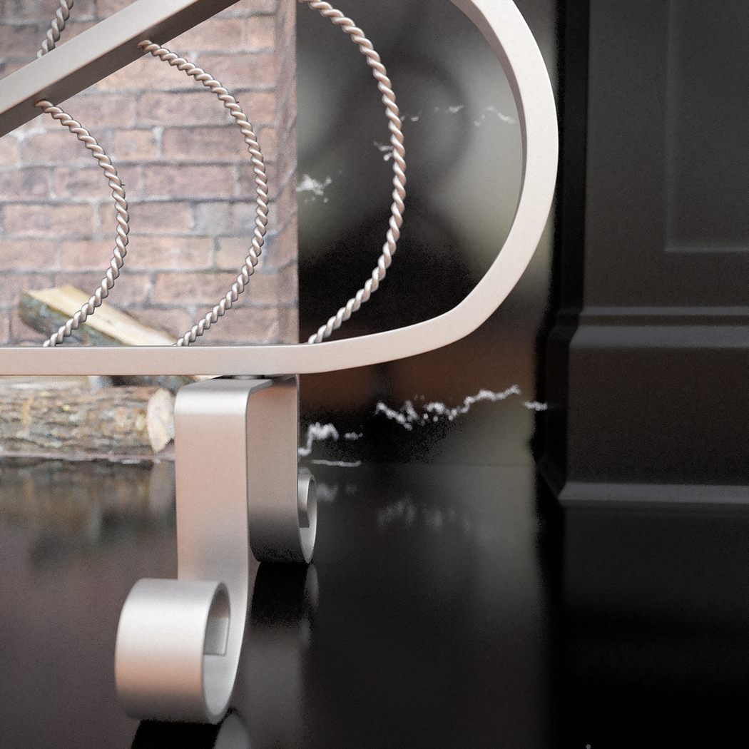 Stonton Silver Fireplace Screen - Thumbnail - Image 3