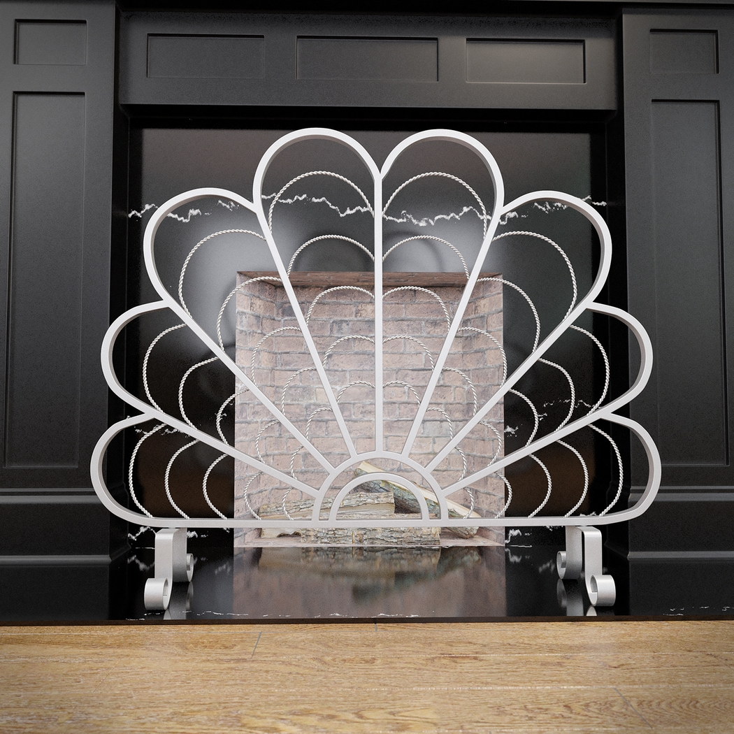 Stonton Silver Fireplace Screen - Thumbnail - Image 4