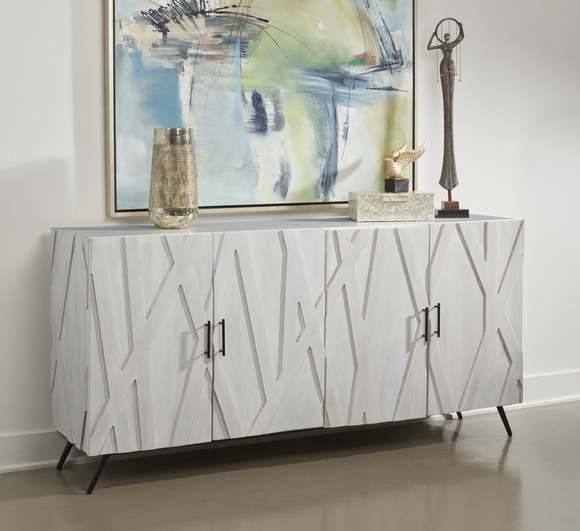 Stonycroft White Credenza - Thumbnail - Image 2