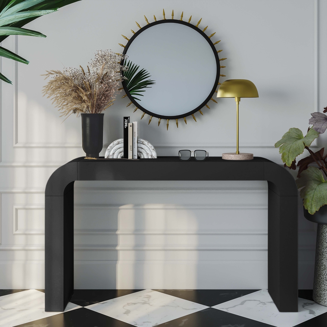 Storla Black Sofa Table - Thumbnail - Image 5