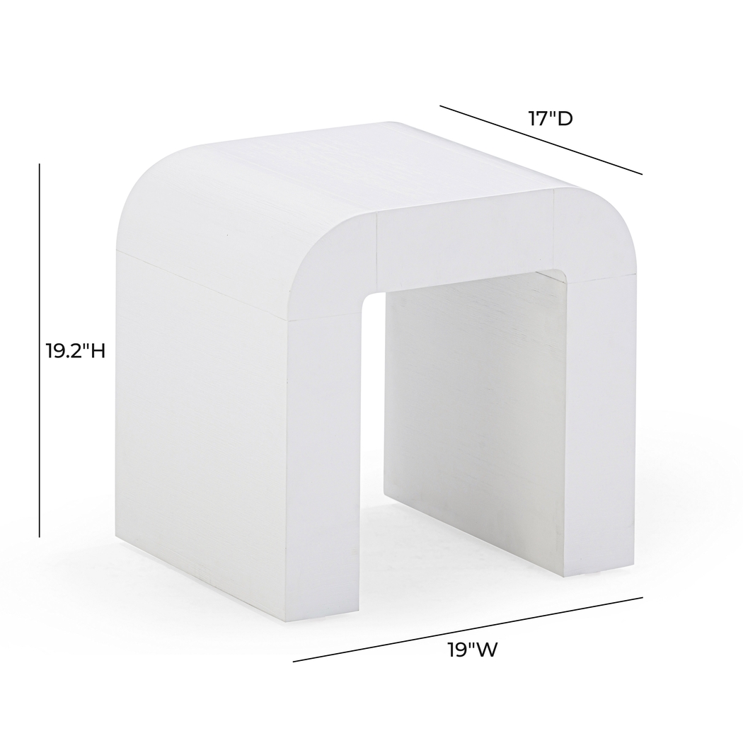 Storla White End Table - Thumbnail - Image 4