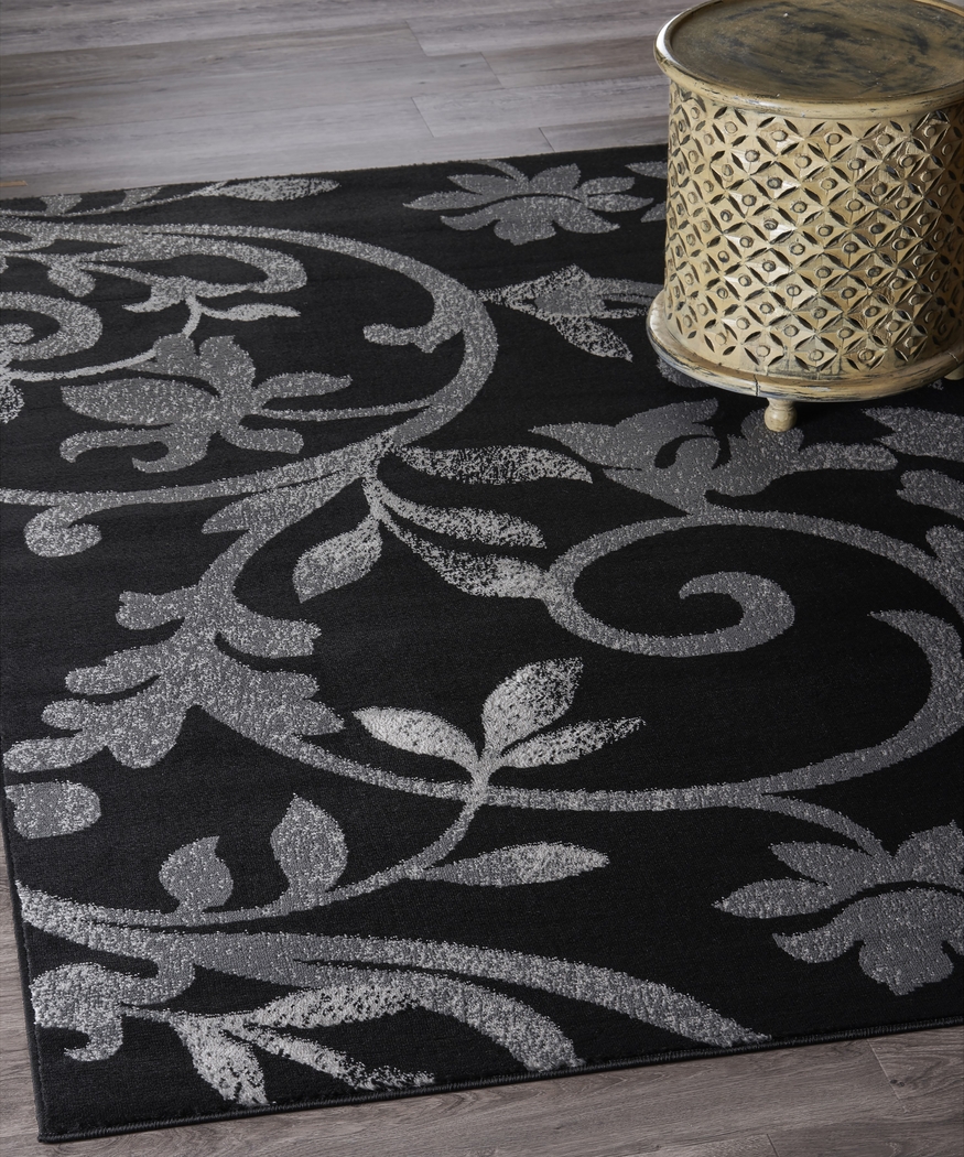 Storleah Black 5'2 x 7'2 Rug - Thumbnail - Image 2