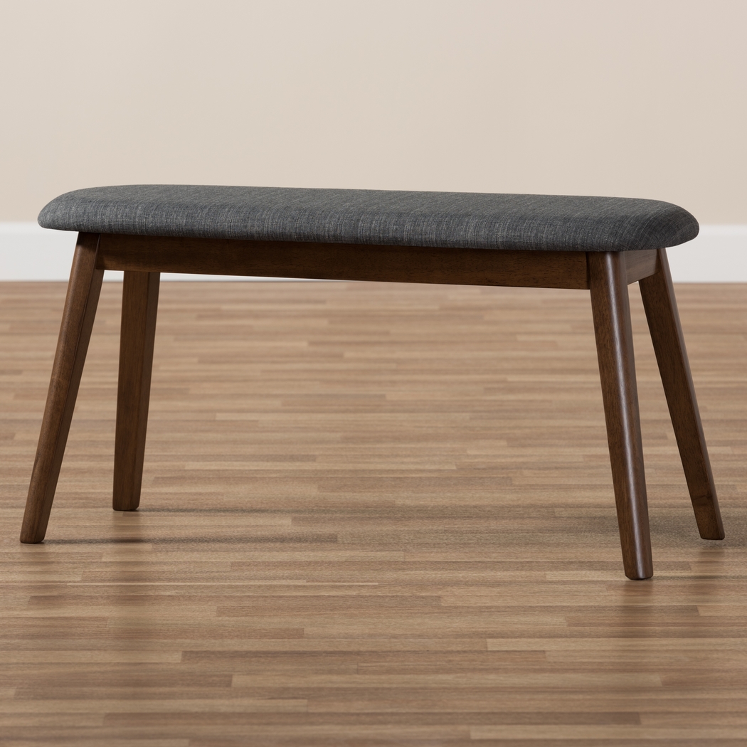 Stormbank Dark Gray Dining Bench - Thumbnail - Image 3