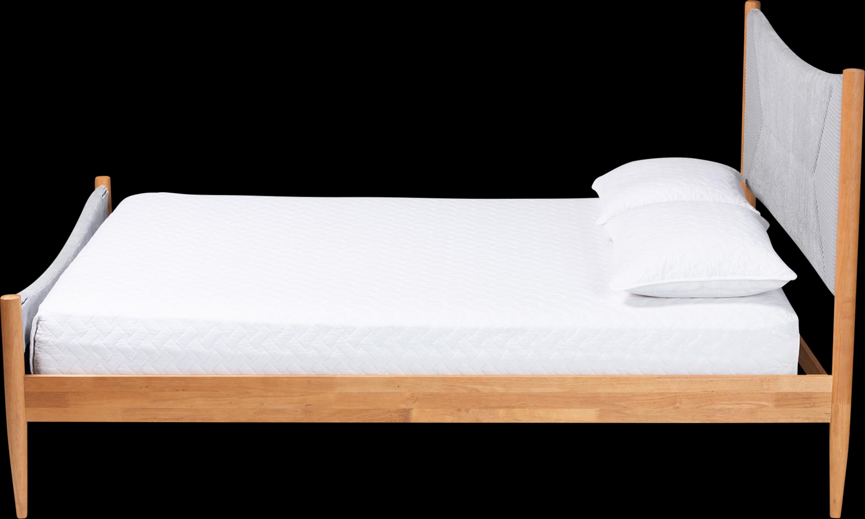 Stormsun Gray and Brown Queen Bed - Thumbnail - Image 8