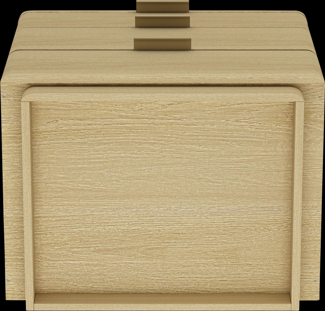 Stormways Brown and Gold Nightstand - Thumbnail - Image 4