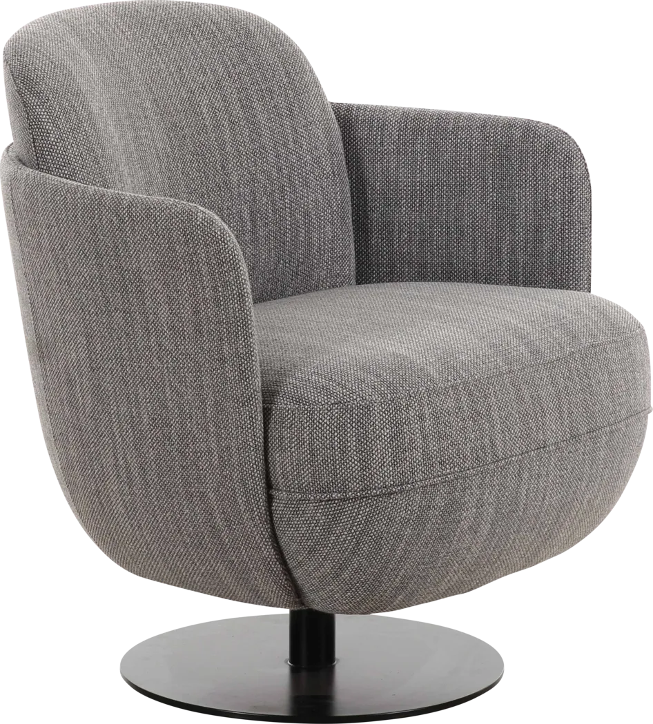 Stormwoody II Gray Swivel Accent Chair - Thumbnail - Image 1