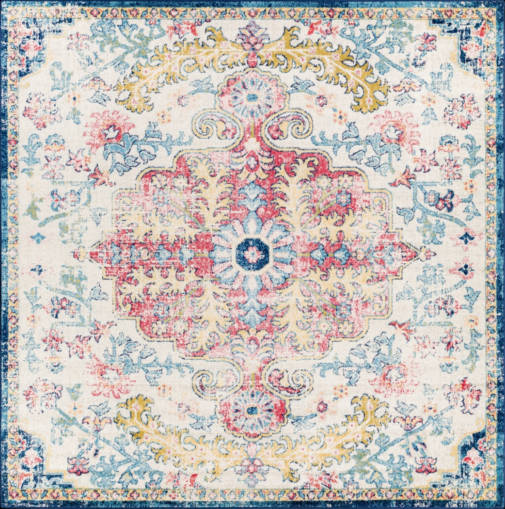 Stradleigh Blue 7'10 Square Rug - Thumbnail - Image 1