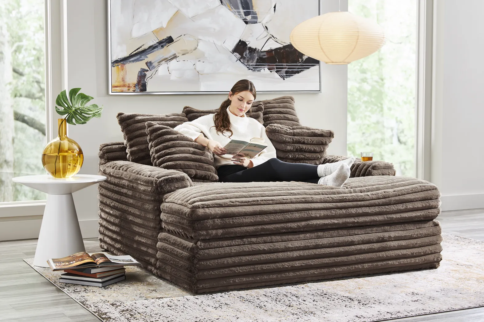 Stratford Brown Chaise - Image 5
