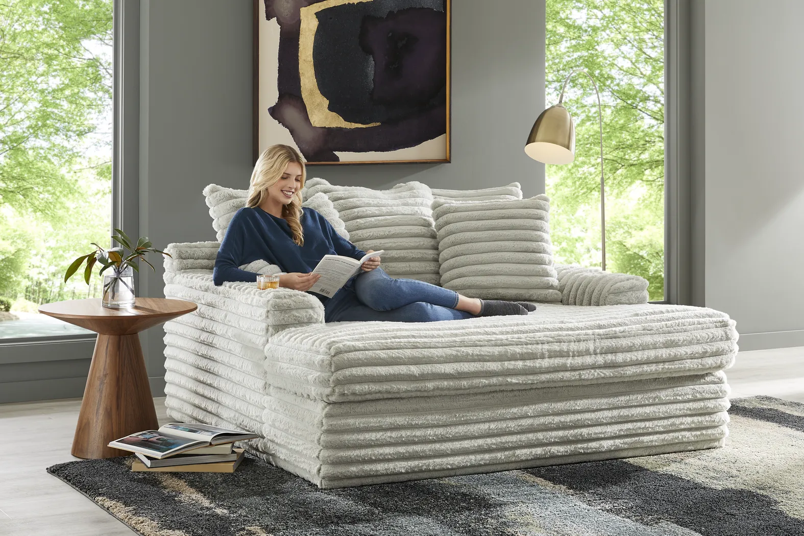 Stratford Gray Chaise - Image 5
