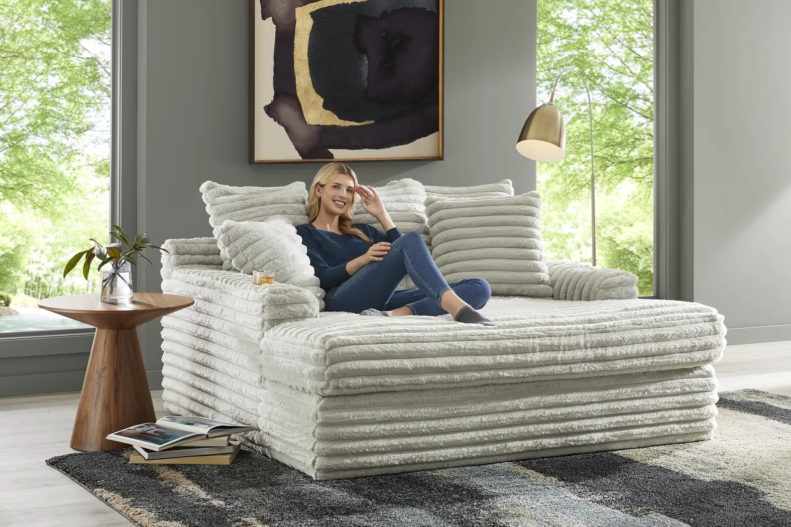 Stratford Gray Chaise - Image 6