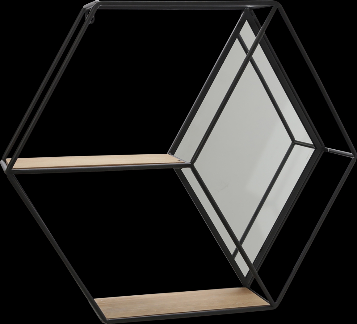 Stratman Black Wall Shelf - Thumbnail - Image 1