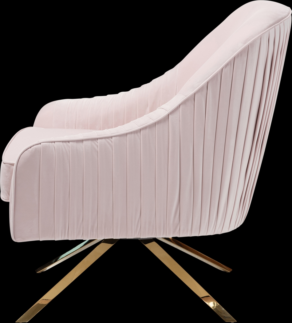 Strawflower Pink Accent Chair - Thumbnail - Image 3