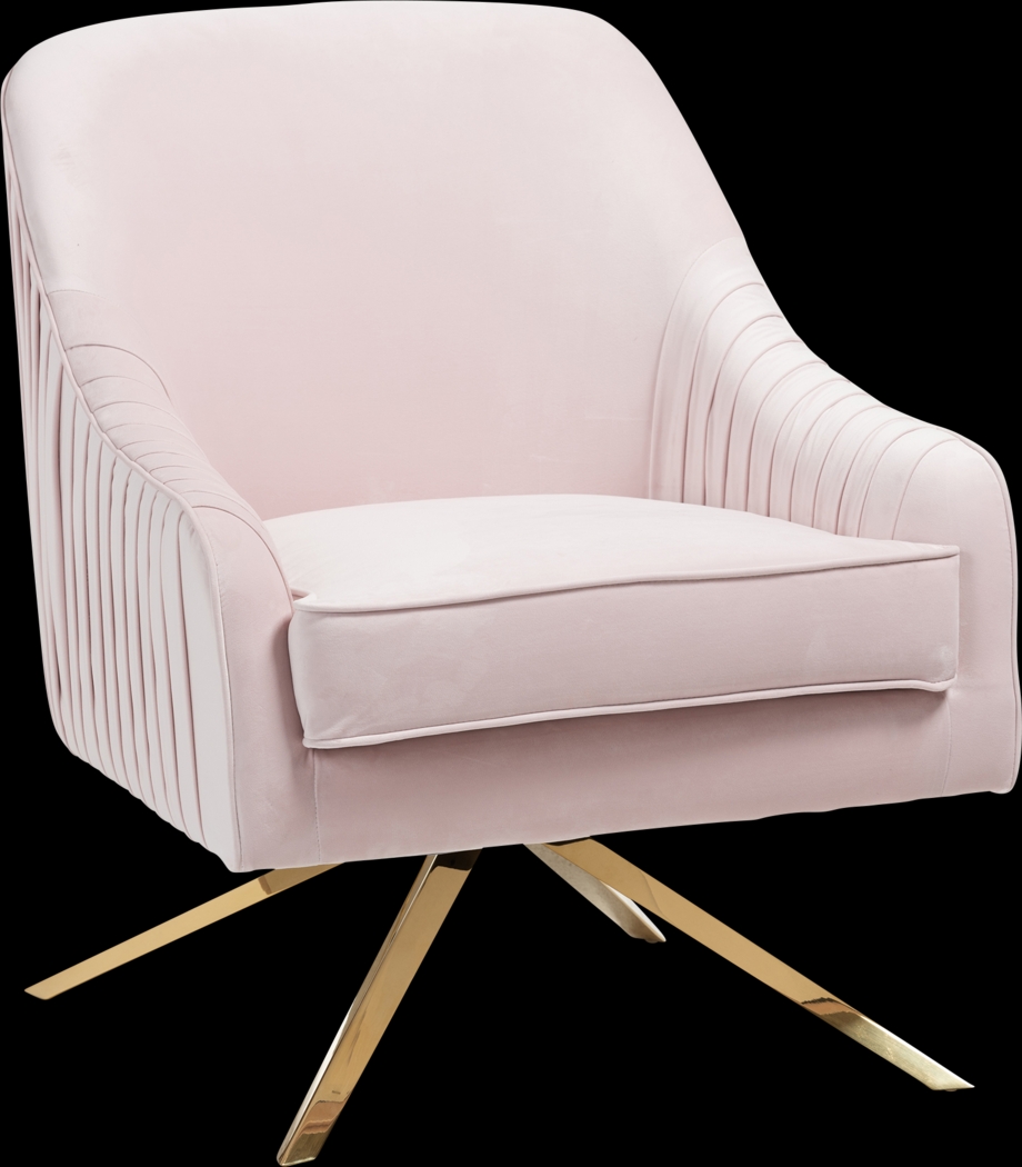 Strawflower Pink Accent Chair - Thumbnail - Image 1