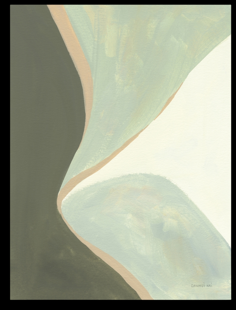 Stream Of Dreams I Green Artwork - Thumbnail - Image 1