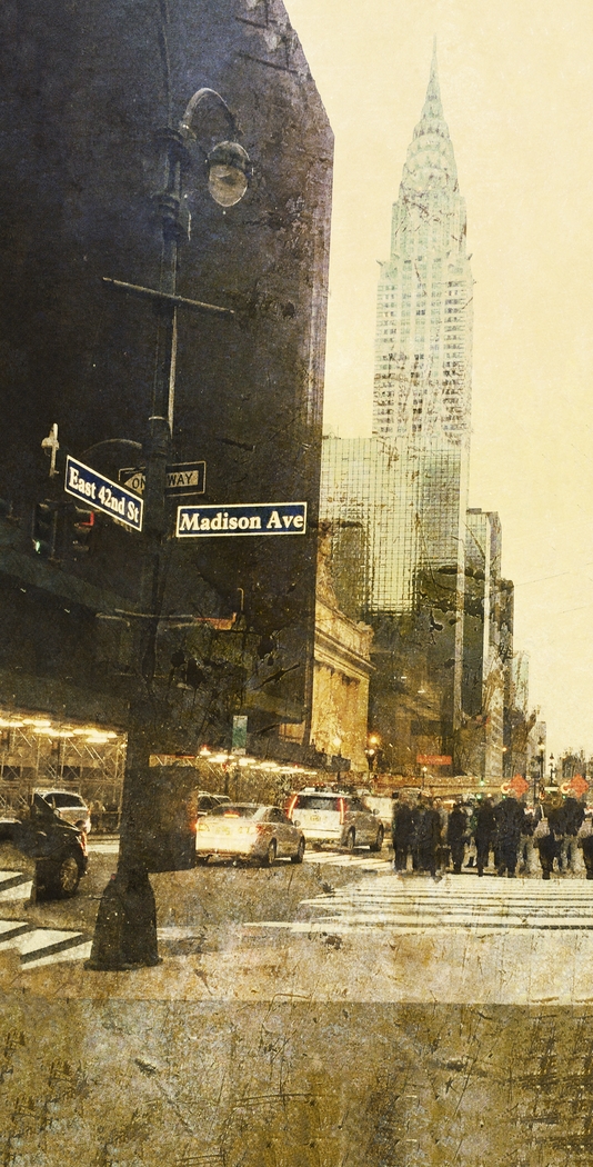 Street Signage 7' Long Canvas Artwork - Thumbnail - Image 1