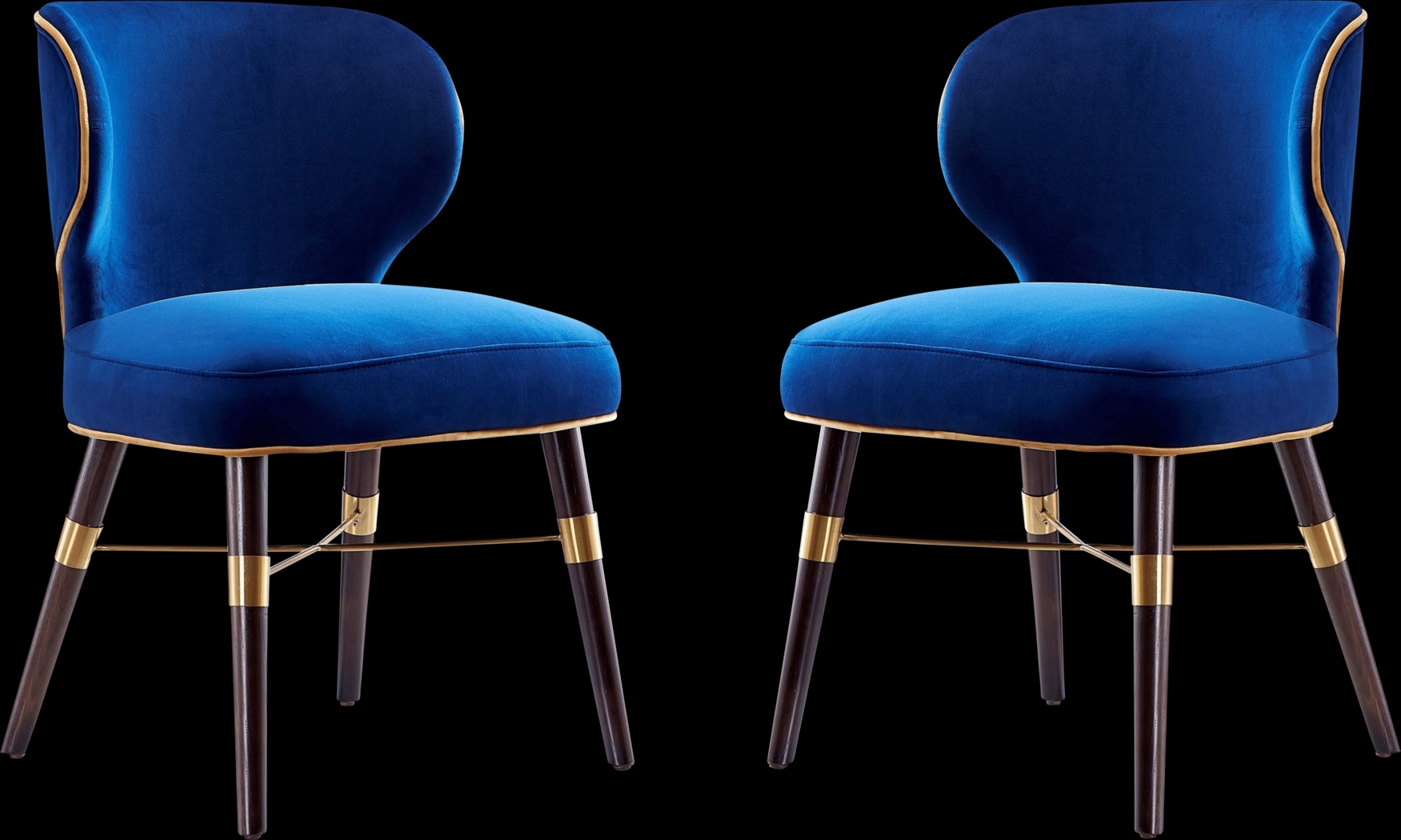 Strineway Blue Side Chair, Set of 2 - Thumbnail - Image 2