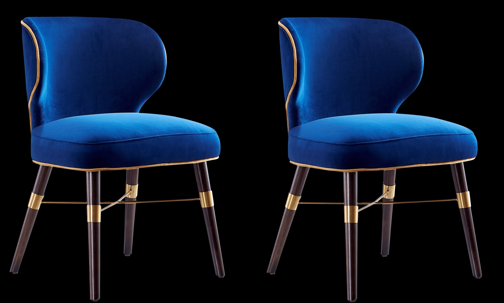 Strineway Blue Side Chair, Set of 2 - Thumbnail - Image 1
