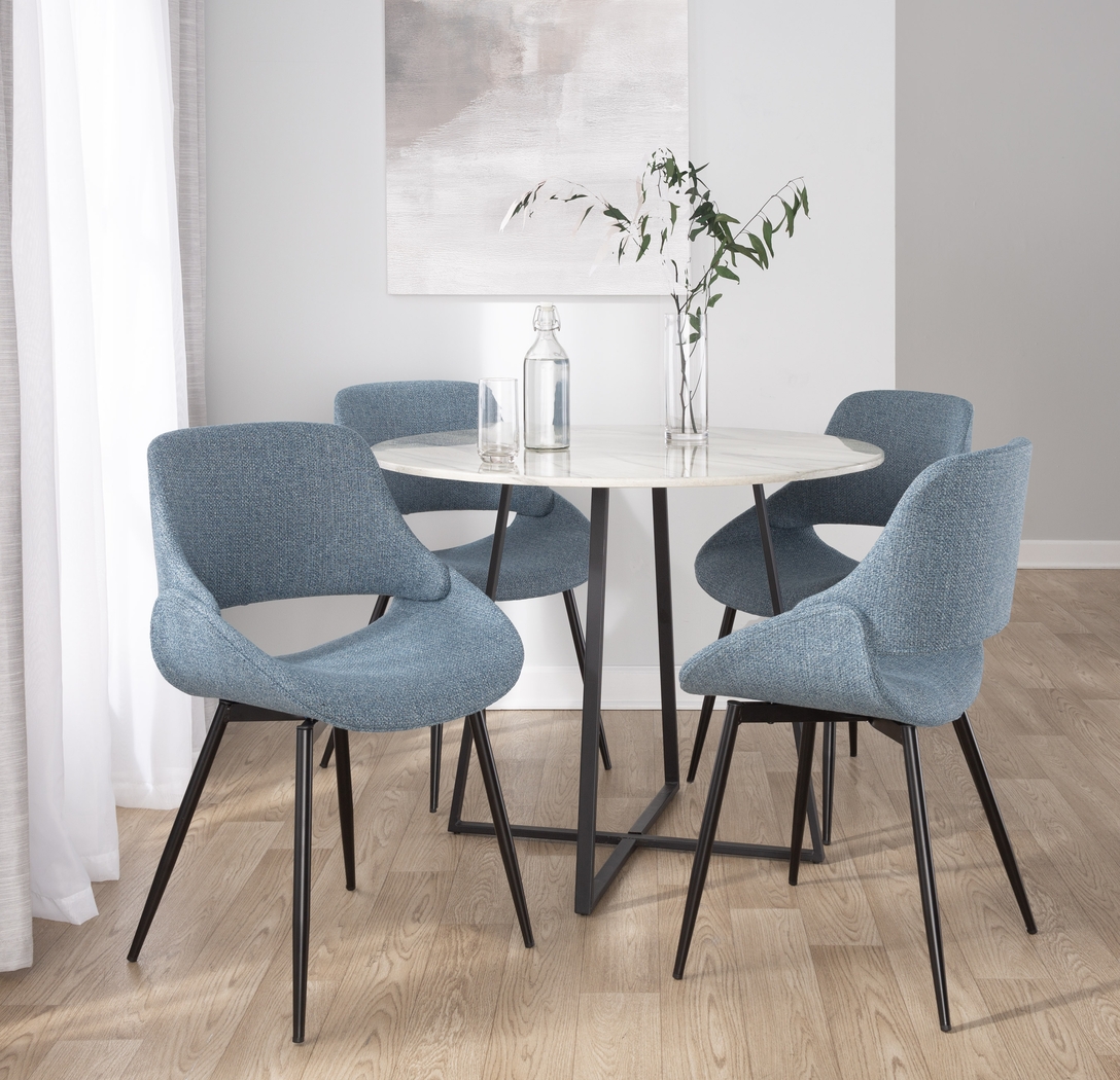 Stroble I Blue Dining Chair, Set of 2 - Thumbnail - Image 2