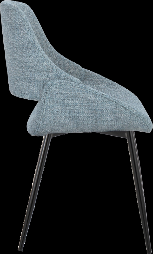 Stroble I Blue Dining Chair, Set of 2 - Thumbnail - Image 4