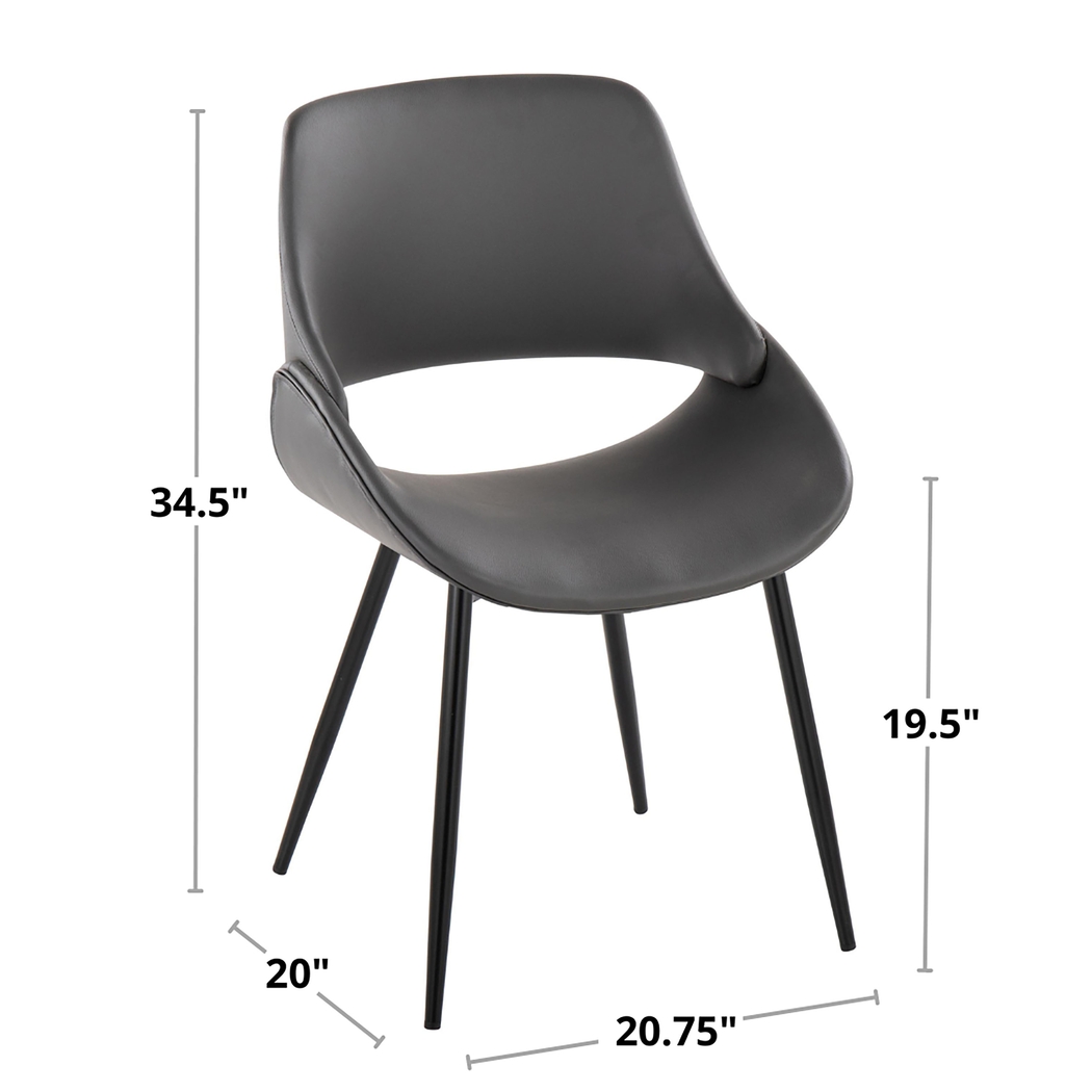 Stroble I Charcoal Dining Chair, Set of 2 - Thumbnail - Image 11