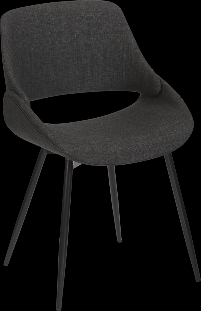 Stroble I Charcoal Dining Chair, Set of 2 - Thumbnail - Image 4