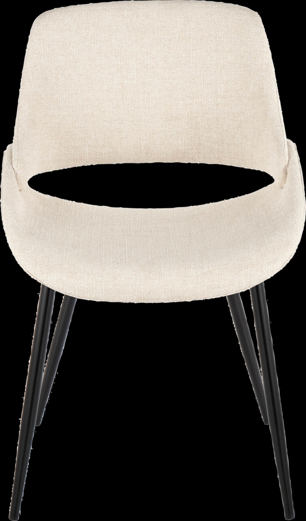 Stroble I Cream Dining Chair, Set of 2 - Thumbnail - Image 8