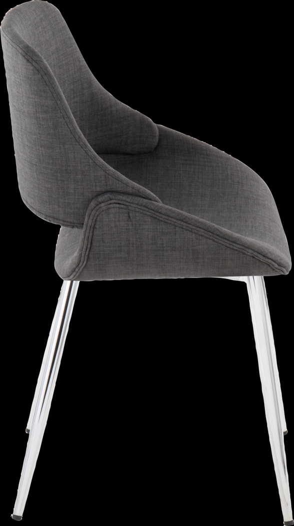 Stroble II Charcoal Dining Chair, Set of 2 - Thumbnail - Image 7