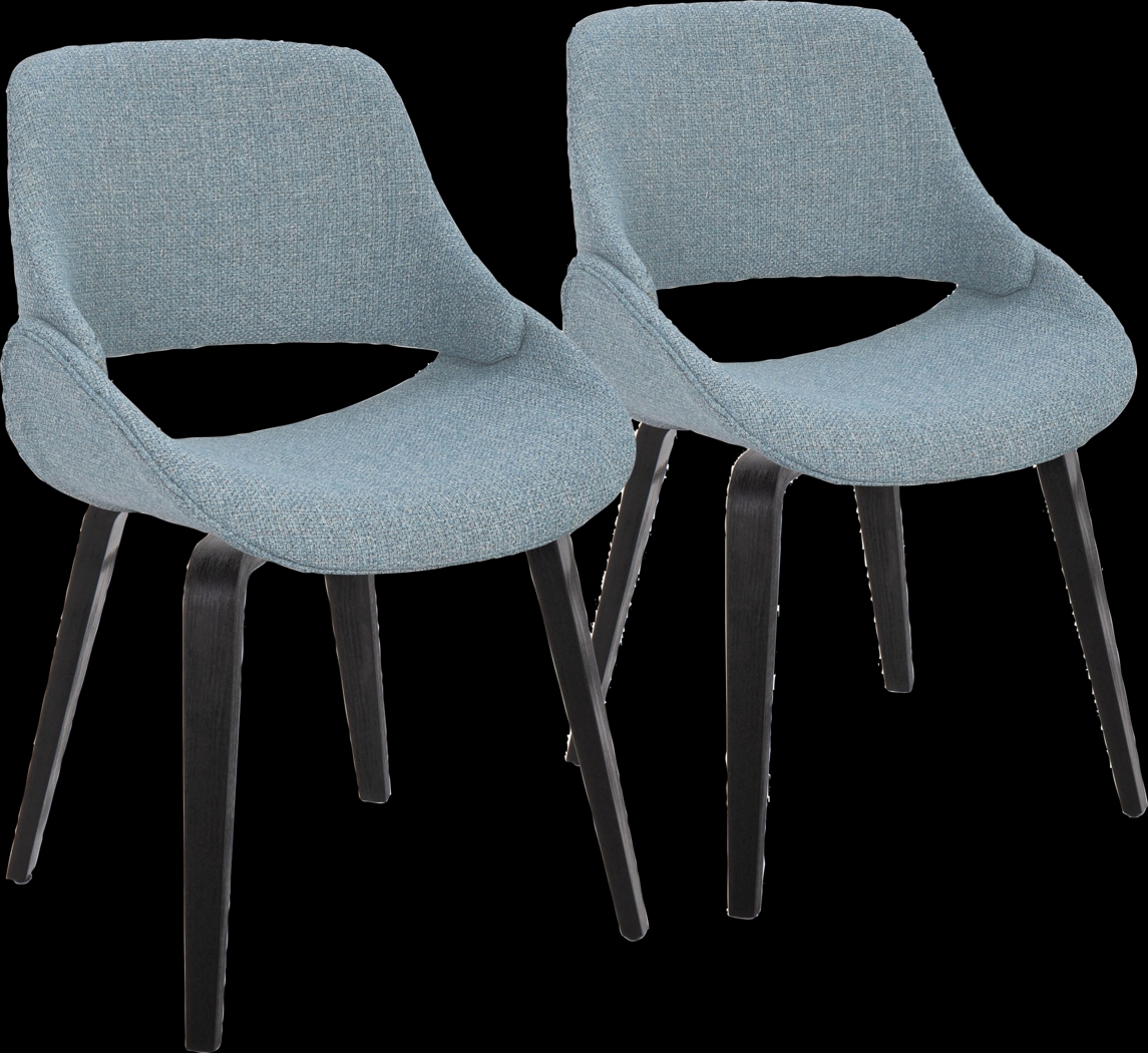 Stroble III Blue Dining Chair, Set of 2 - Thumbnail - Image 1