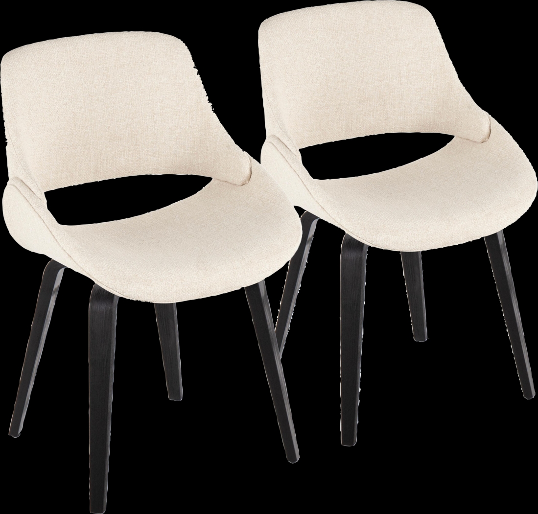Stroble III Cream Dining Chair, Set of 2 - Thumbnail - Image 1