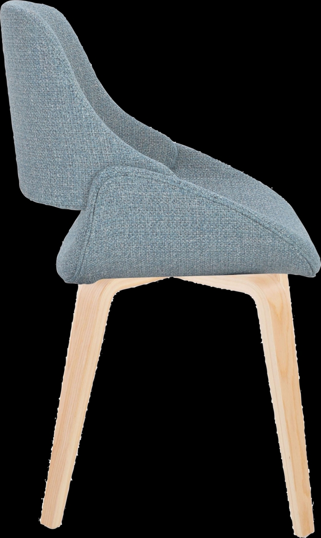 Stroble IV Blue Dining Chair, Set of 2 - Thumbnail - Image 4