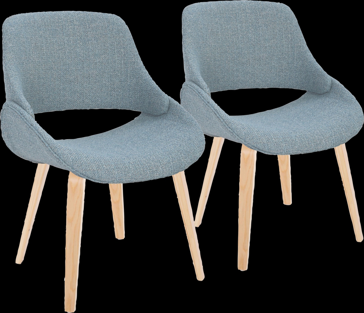 Stroble IV Blue Dining Chair, Set of 2 - Thumbnail - Image 1