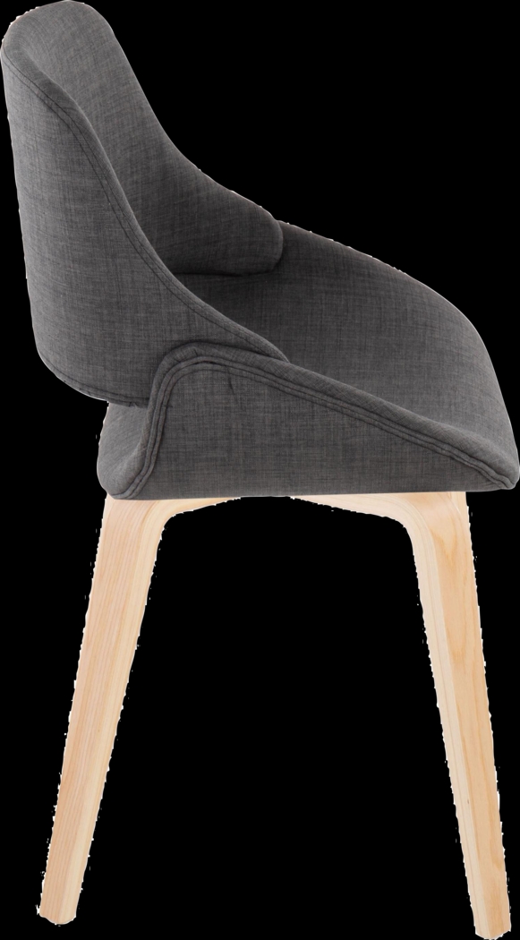 Stroble IV Charcoal Dining Chair, Set of 2 - Thumbnail - Image 4