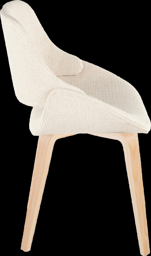 Stroble IV Cream Dining Chair, Set of 2 - Thumbnail - Image 4