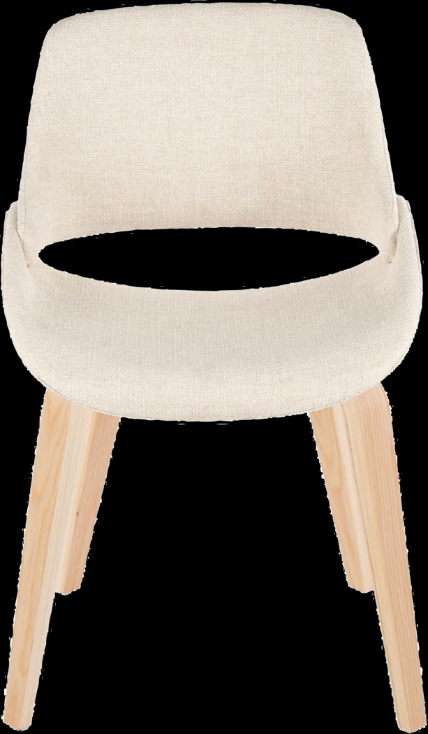 Stroble IV Cream Dining Chair, Set of 2 - Thumbnail - Image 7