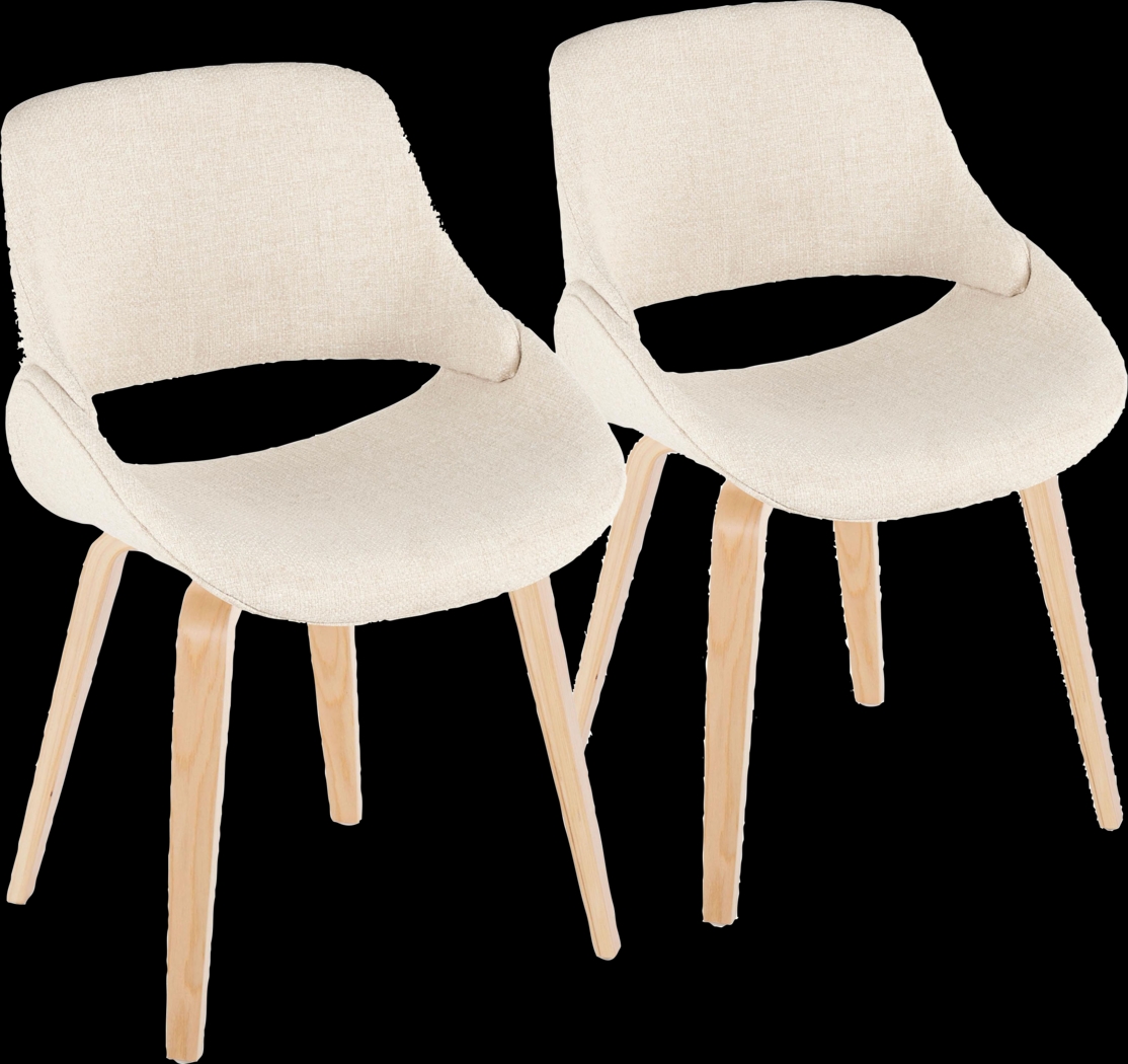 Stroble IV Cream Dining Chair, Set of 2 - Thumbnail - Image 1