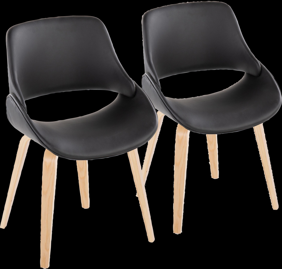 Stroble IX Black Dining Chair, Set of 2 - Thumbnail - Image 1