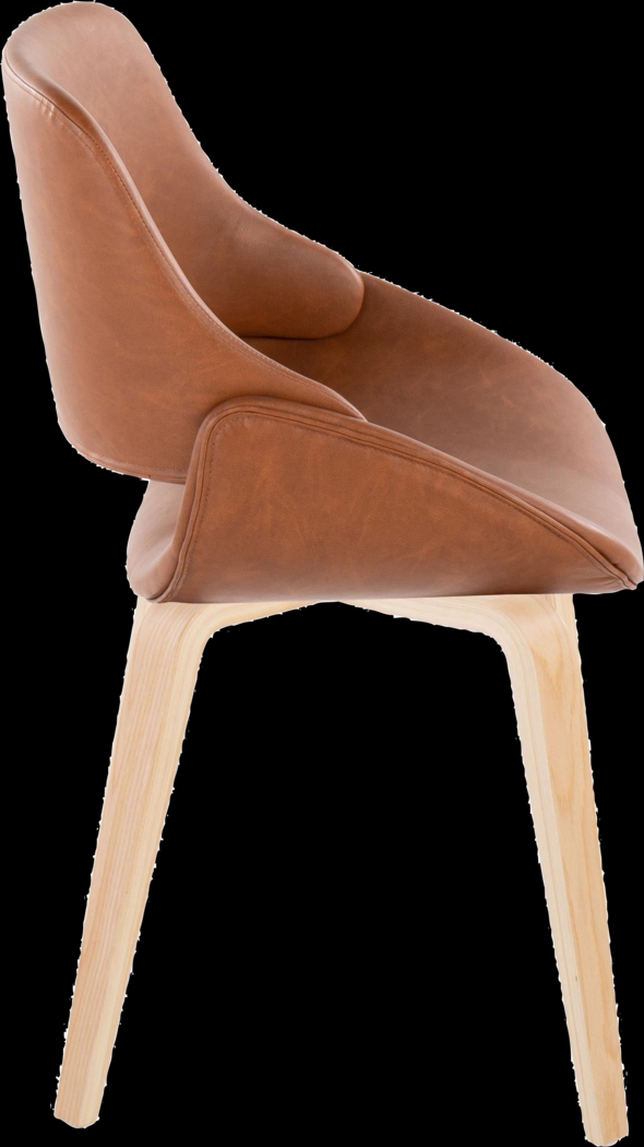 Stroble IX Camel Dining Chair, Set of 2 - Thumbnail - Image 4