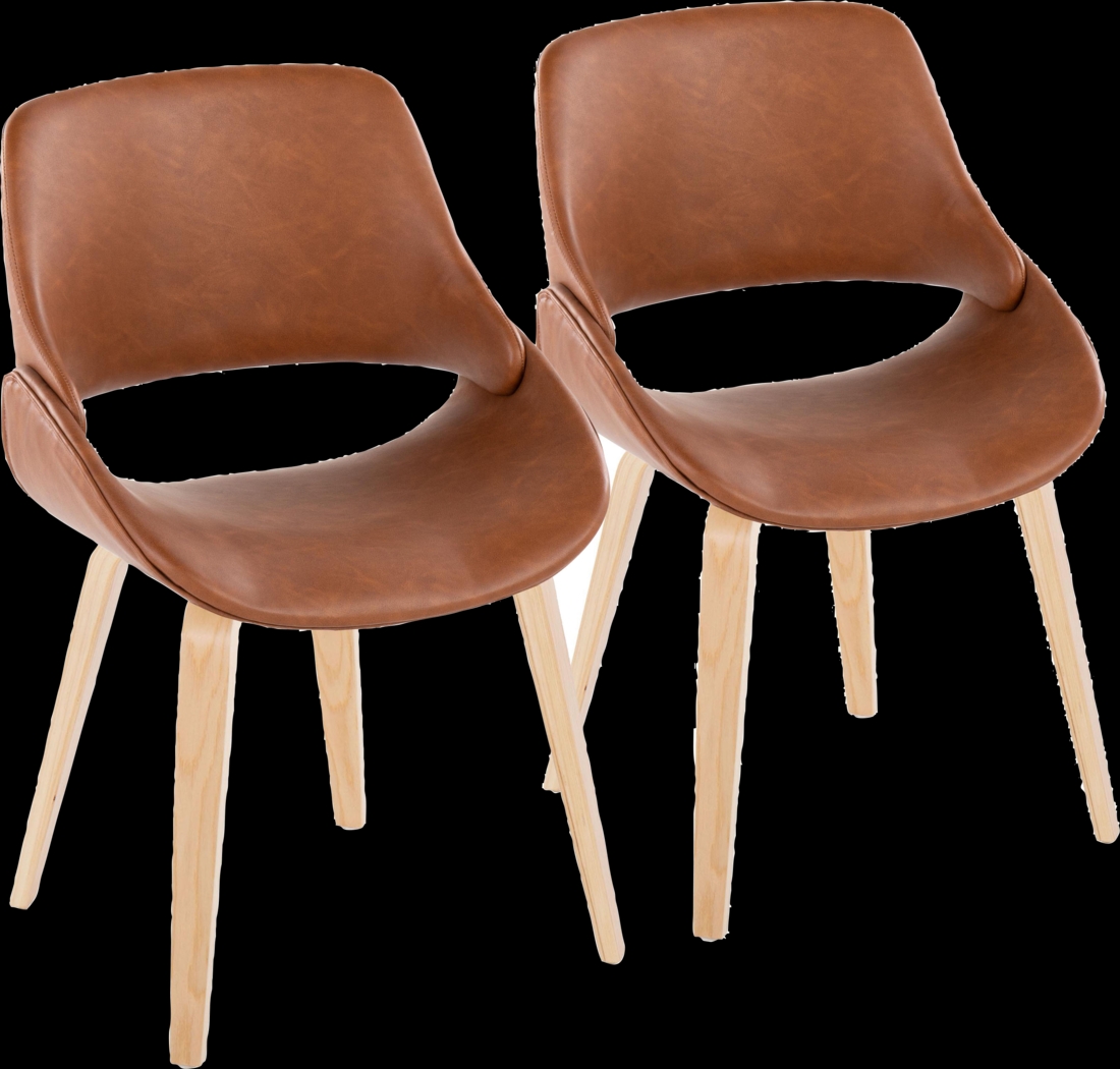 Stroble IX Camel Dining Chair, Set of 2 - Thumbnail - Image 1