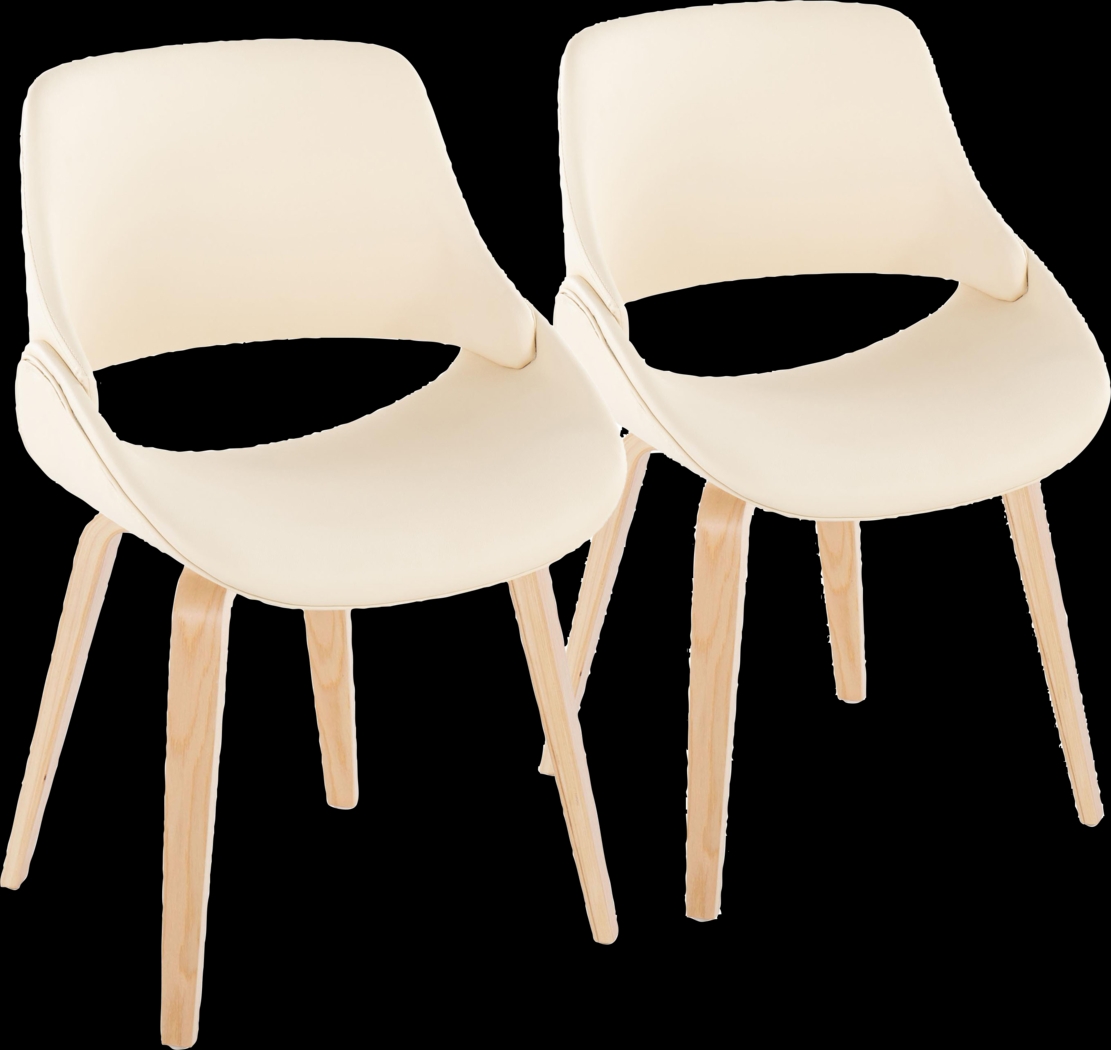 Stroble IX Cream Dining Chair, Set of 2 - Thumbnail - Image 1